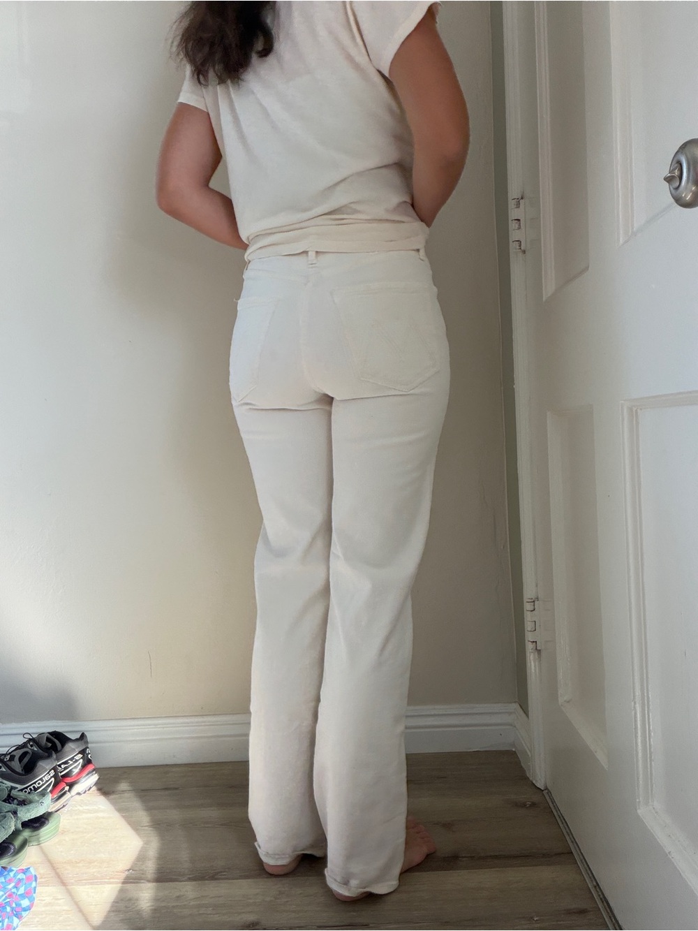 Mother Women's White Jeans